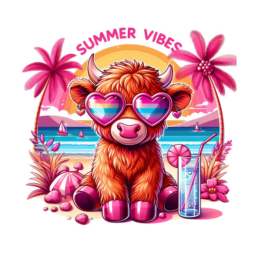 Summer Vibes Cow 1